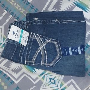 NWT Ariat Midrise Straight Jeans 27R